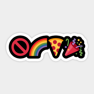 🚫🌈🍕🎉 Sticker